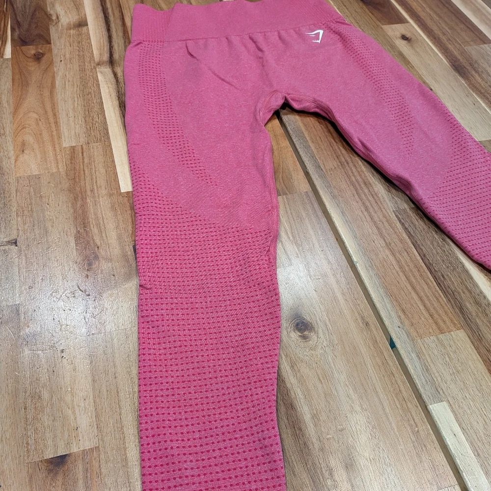 Gymshark Women's Vital Leggings Size M Pink Seamless Compression Gym Yoga Run - Picture 5 of 13